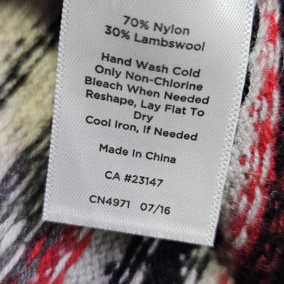 Talbots Womens Plus Size 1X Cardigan Sweater Fair Isle Lambswool Holiday Nordic - Picture 10 of 13